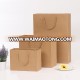 customized printed luxury brown kraft handle gift paper bag with shopping bag printed logo