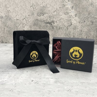 New arrival Custom printed golden logo small envelope flap pouch luxury bow knot suede diamond jewelry bag with paper box