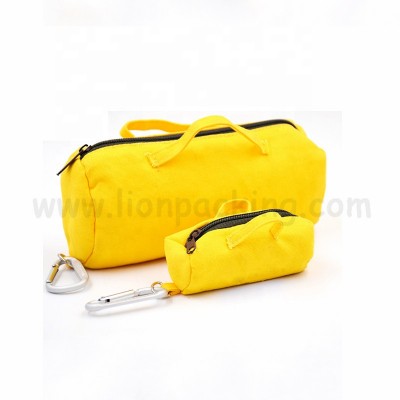 Professional custom logo printed Sports equipment pouch small zipper canvas jersey Storage bag