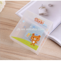 Customized PP box clear white packaging for baby shoes