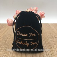 custom drawstring gift jewelry packaging velvet pouch