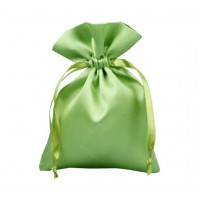 Custom Wholesale Silk Fabrics Drawstring Bag Satin Pouch