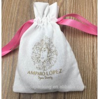 Organic Cotton Drawstring Cosmetic Bag