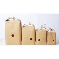 8 cm by 14 cm by 20.5 cm rice kraft packaging with twine